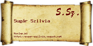Sugár Szilvia névjegykártya
